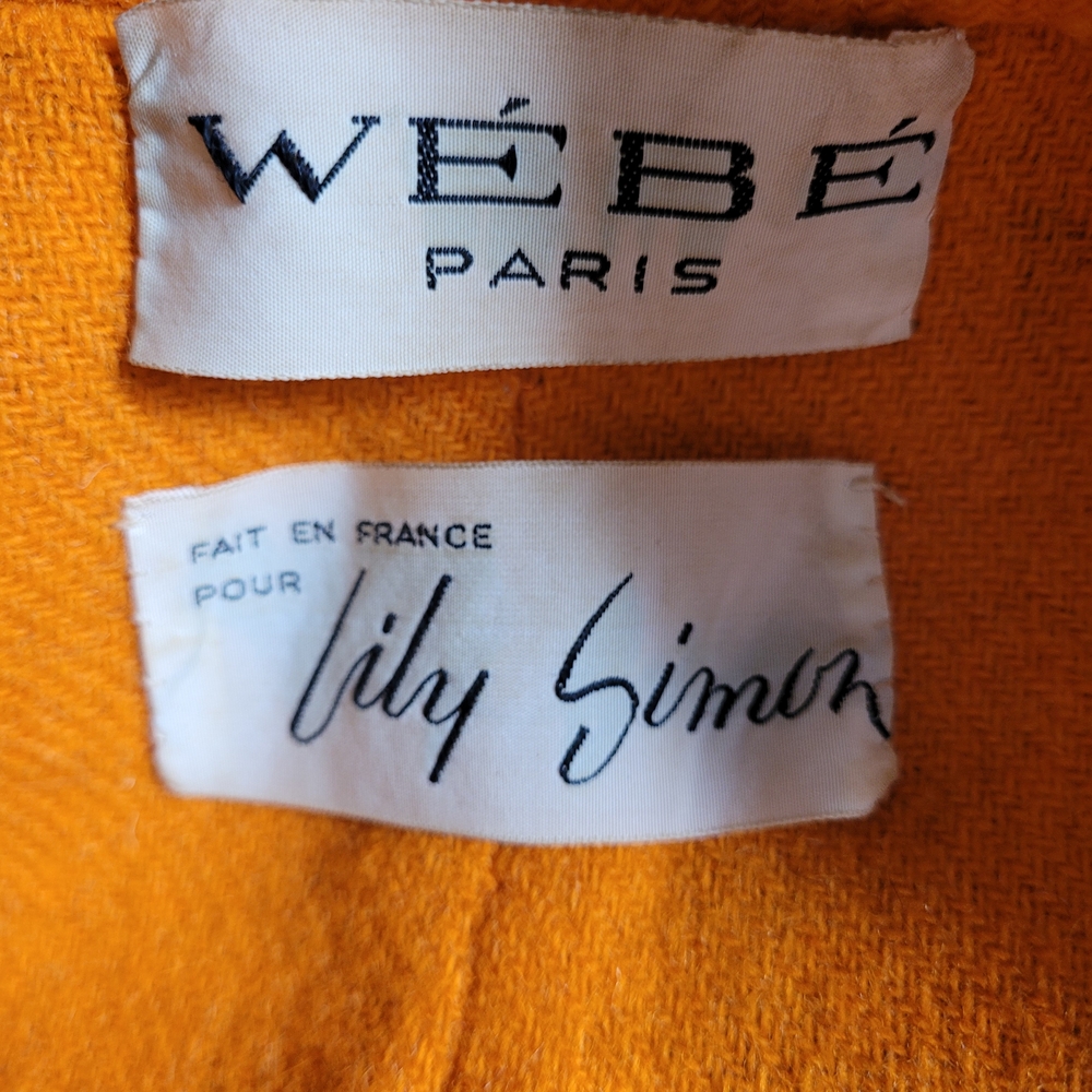 1960s Space Age Mod Set: WÉBÉ Paris x Lily Simon Montreal Wool Mad Men - Picture 3 of 16